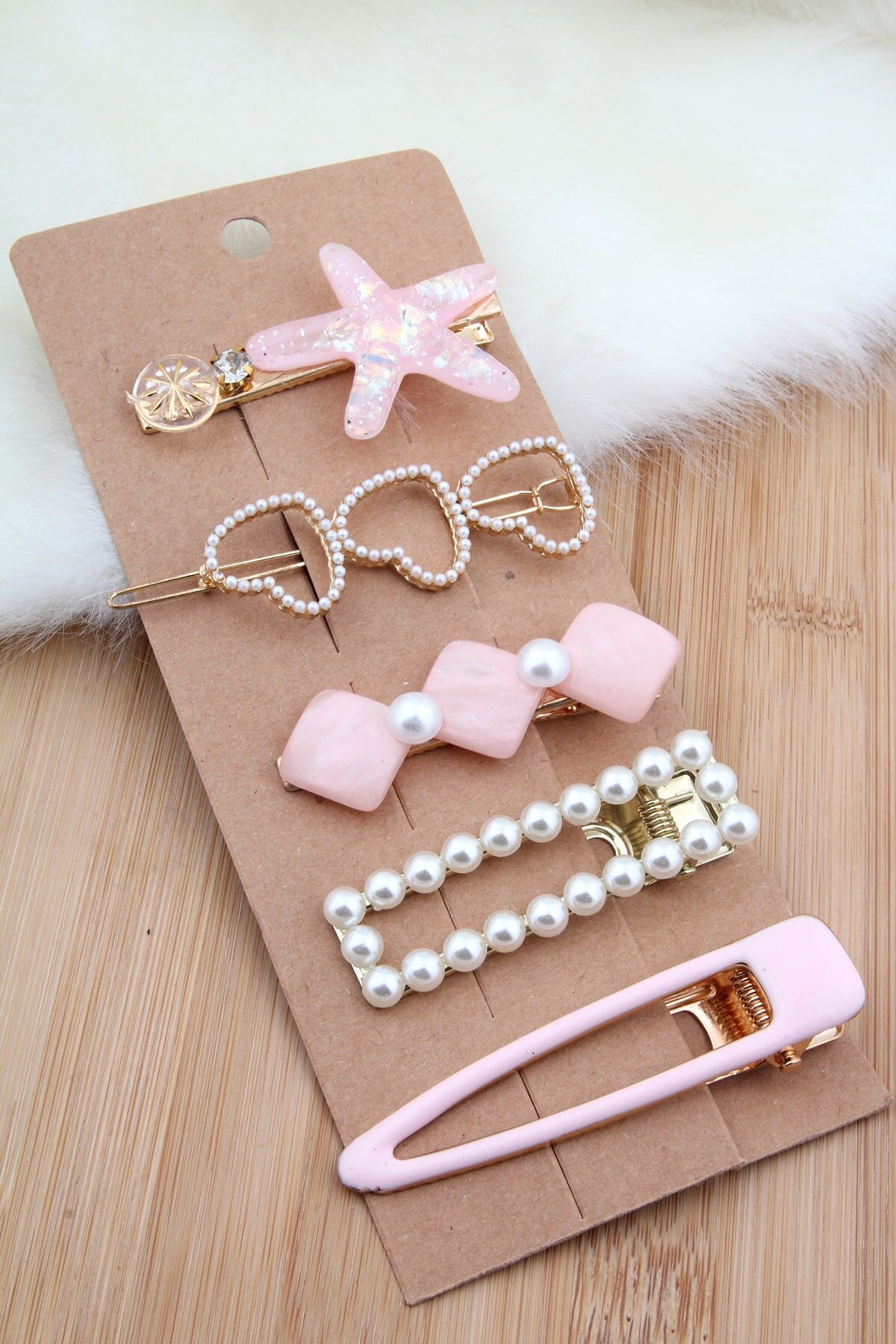 5 li Pembe Toka Seti