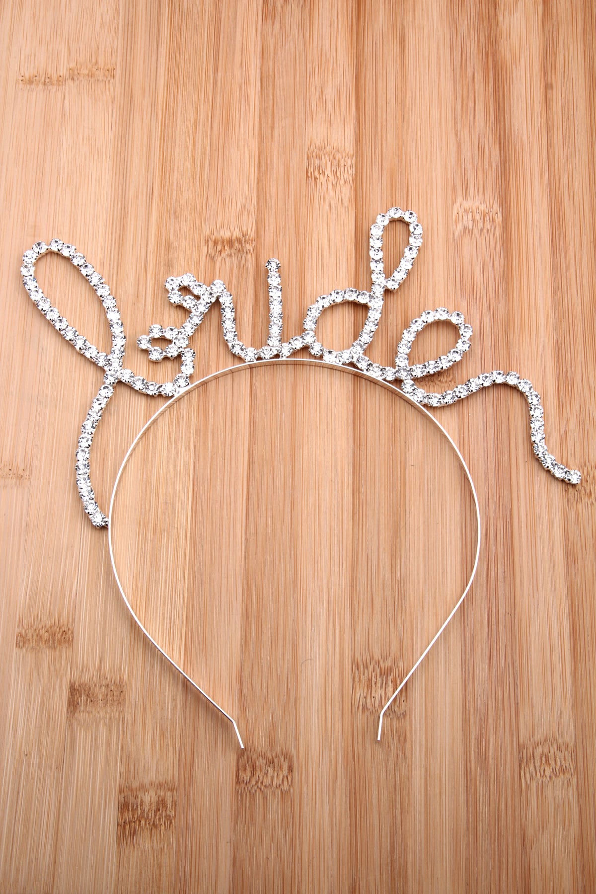 Bride Yazılı Kristal Büyük Taç