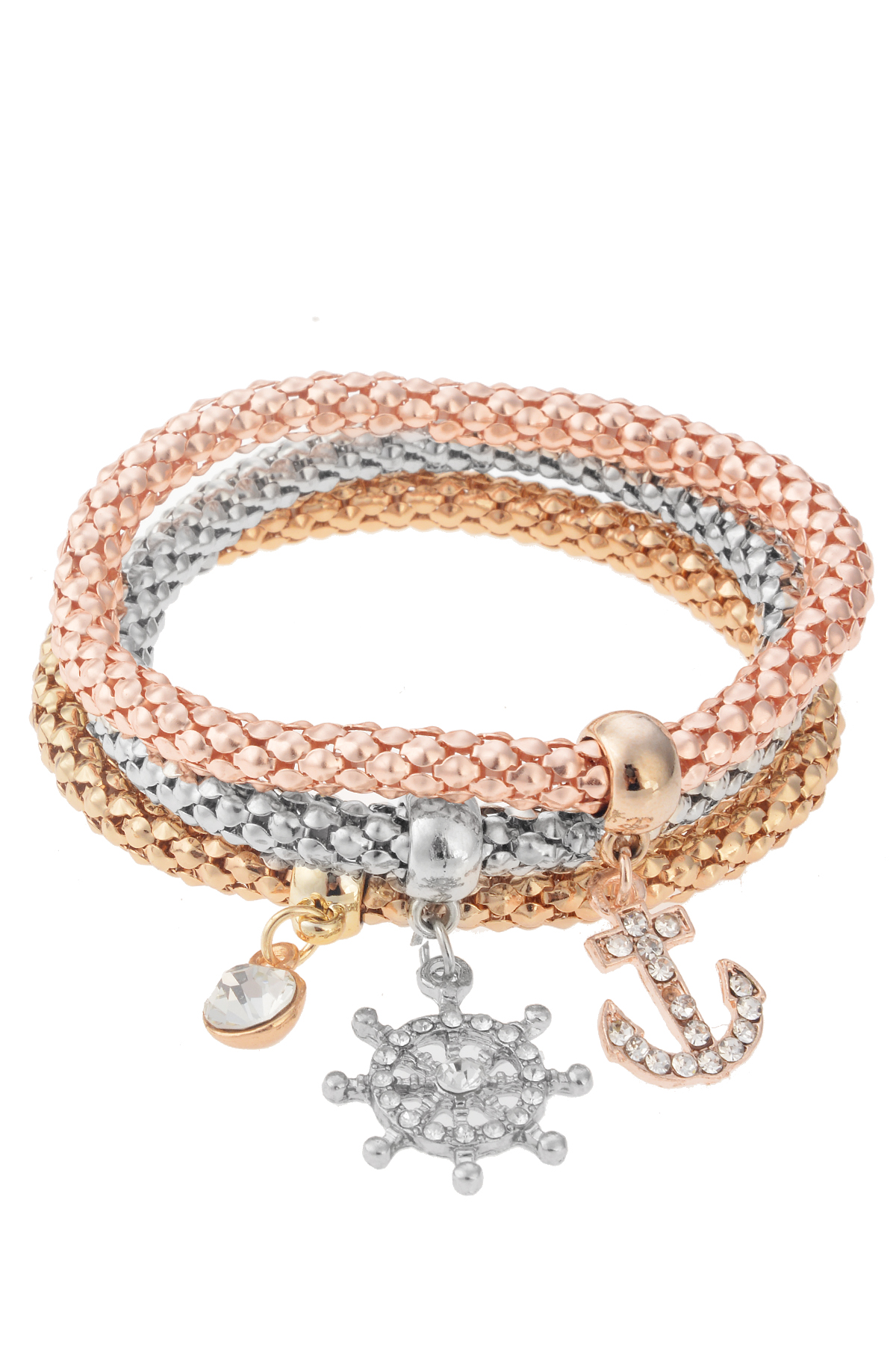 Çapa Figürlü Çoklu Bileklik