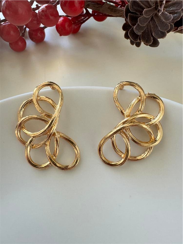 Gold Daireler Küpe