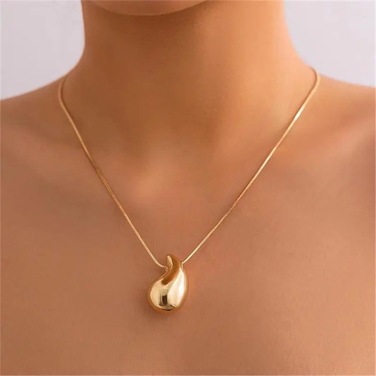 Gold Damlalı Kolye