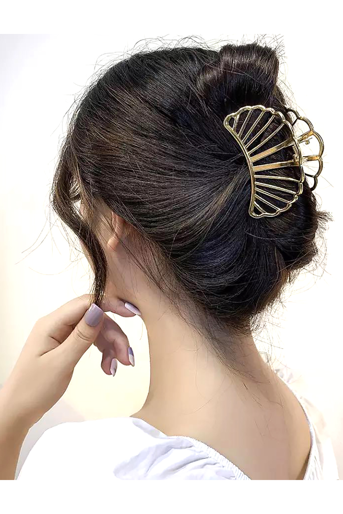 Gold Renk Midye Mandal Toka