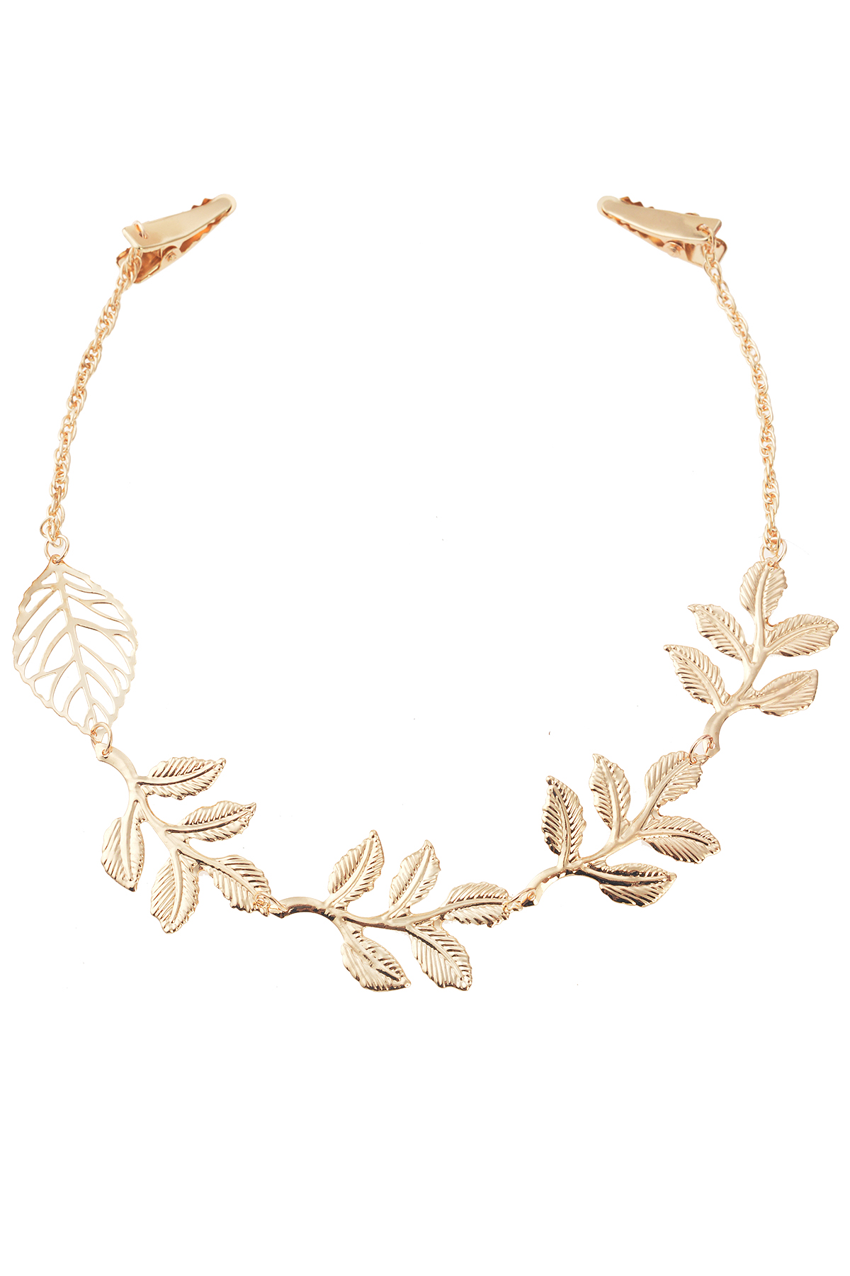 Gold Yapraklı Saç Aksesuarı