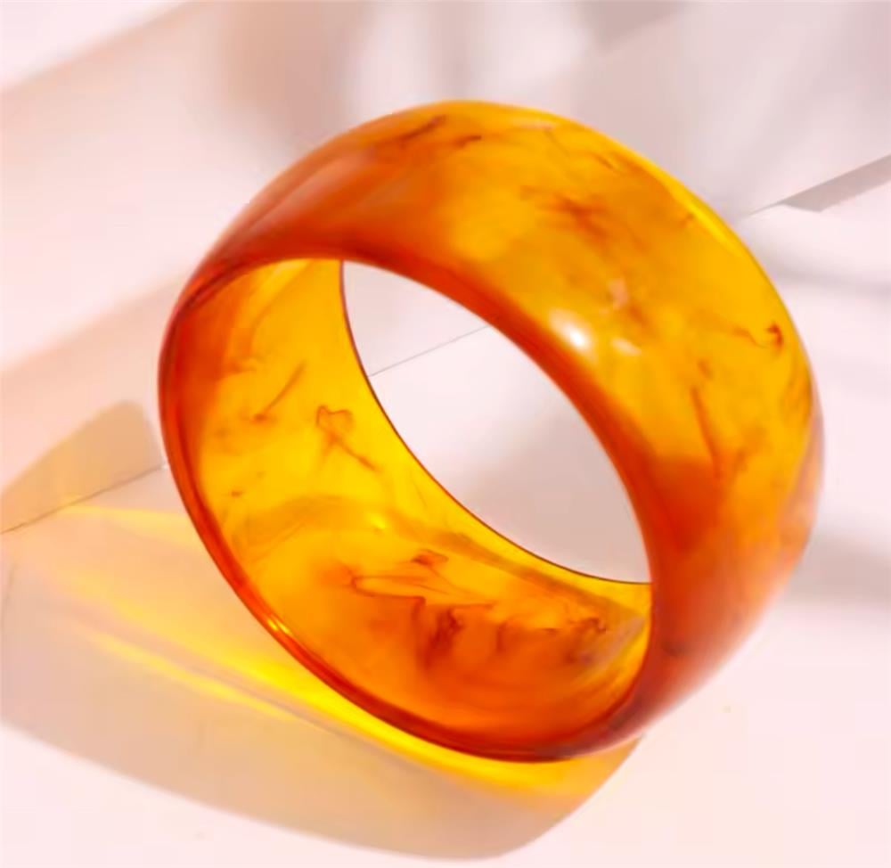 Kahverengi Kalın Pleksi Kemik Bileklik