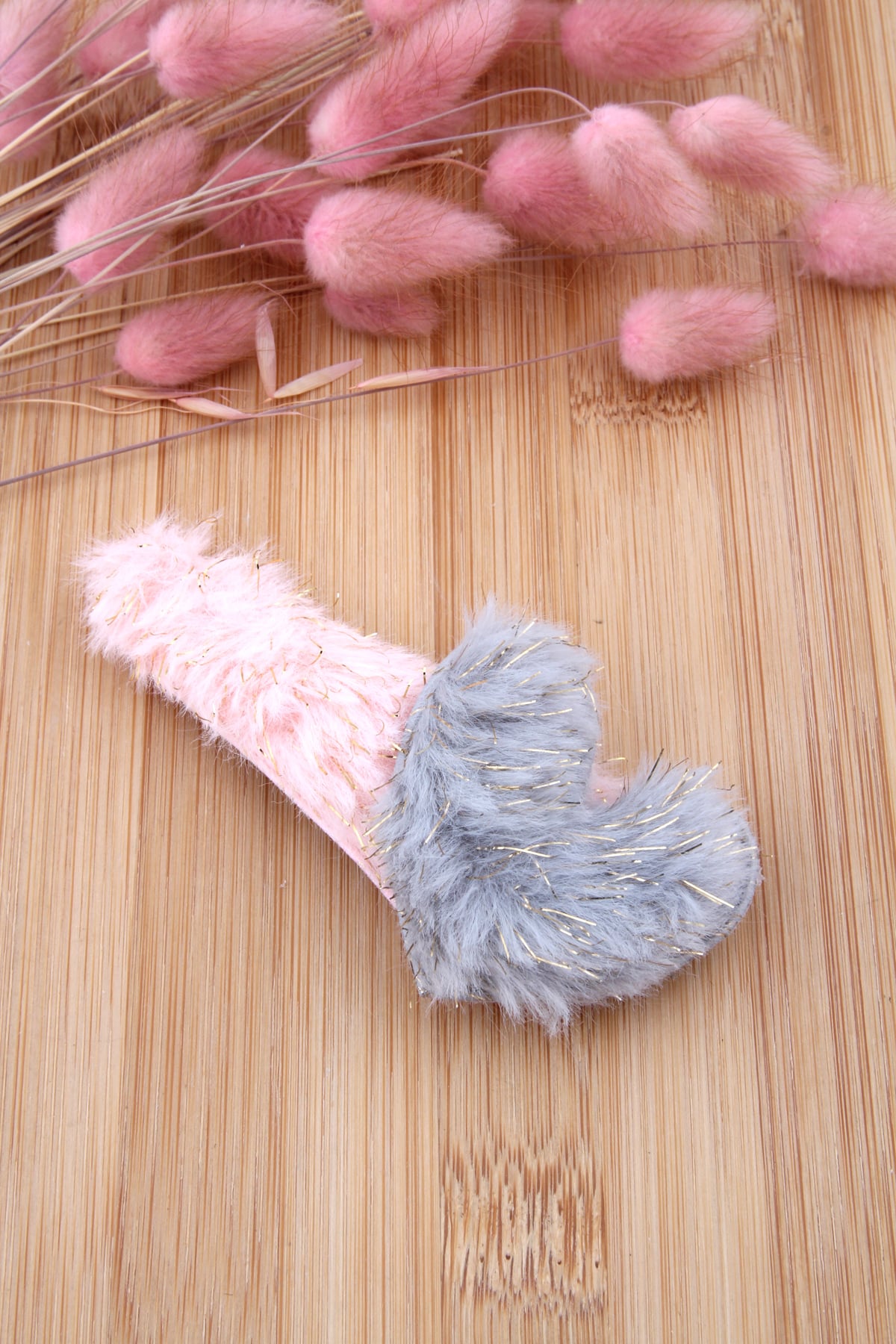 Kalpli Çıtçıt Peluş Toka