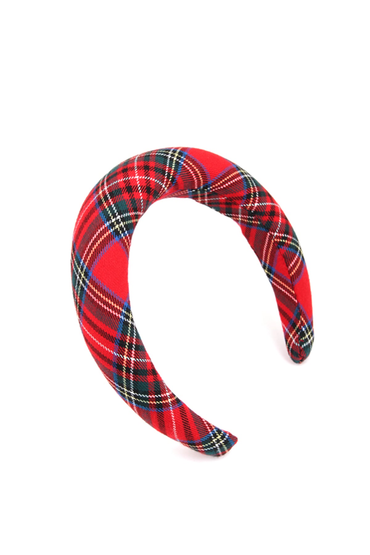 Kırmızı Ekoseli Bombeli Taç