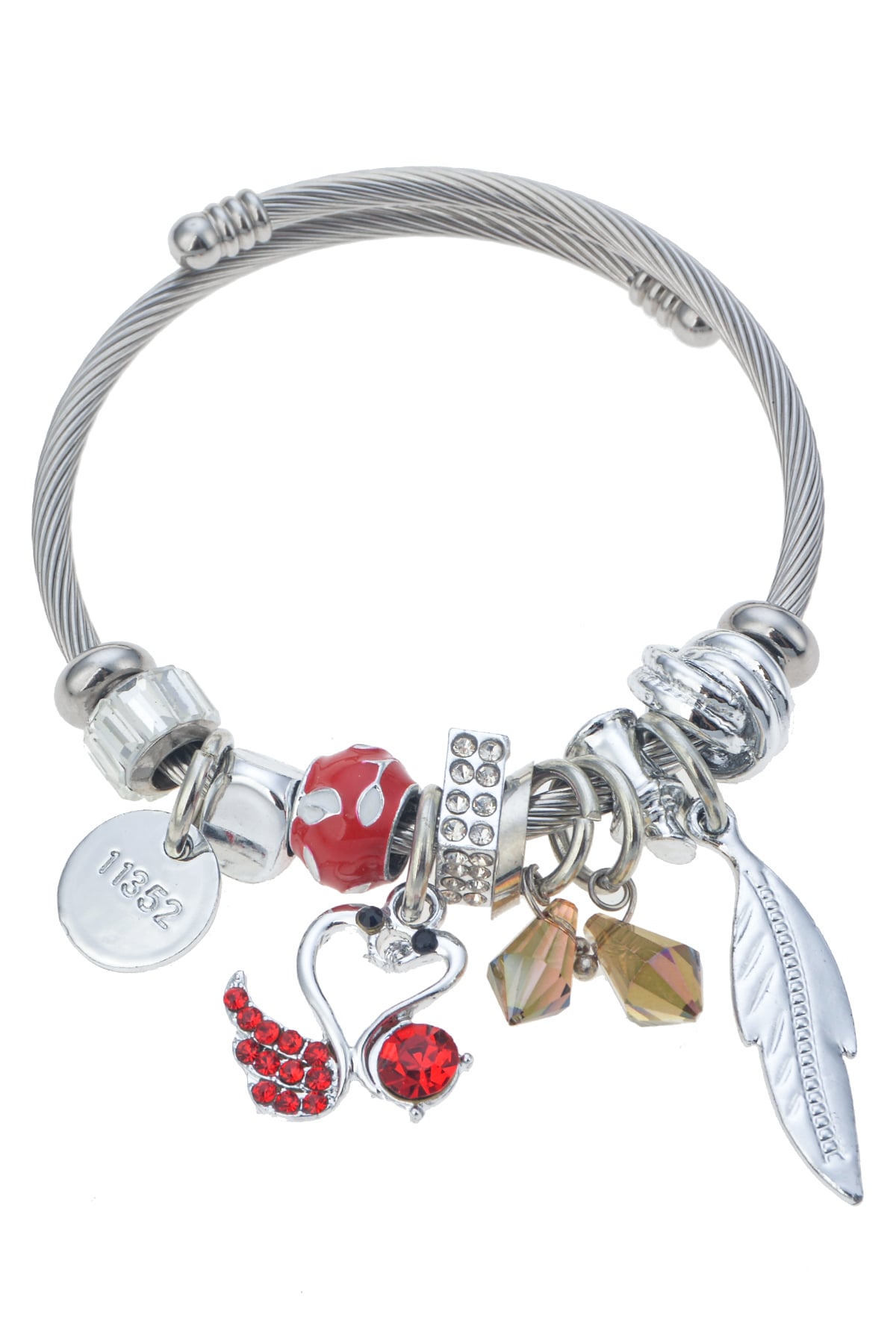 Kuğu Figürlü Silver Bileklik