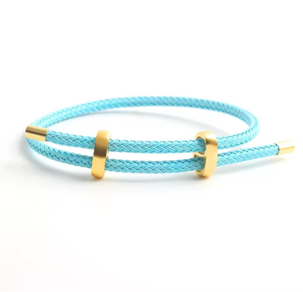 Mavi Kordon Ayarlanabilir Bileklik