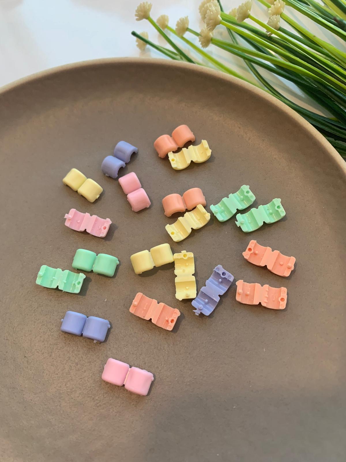 Pastel Nostaljik Saç Boncuğu Seti