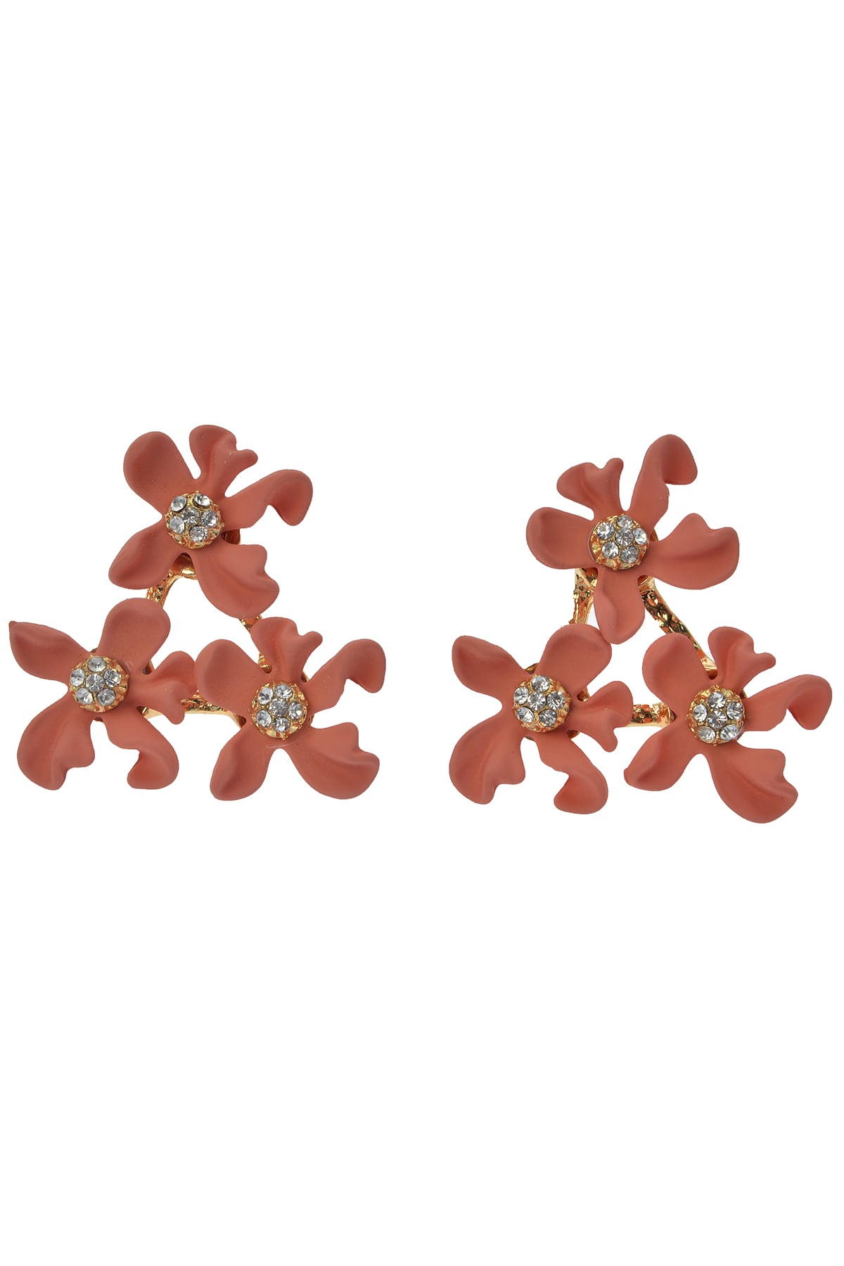 Pembe Çiçekli Küpe