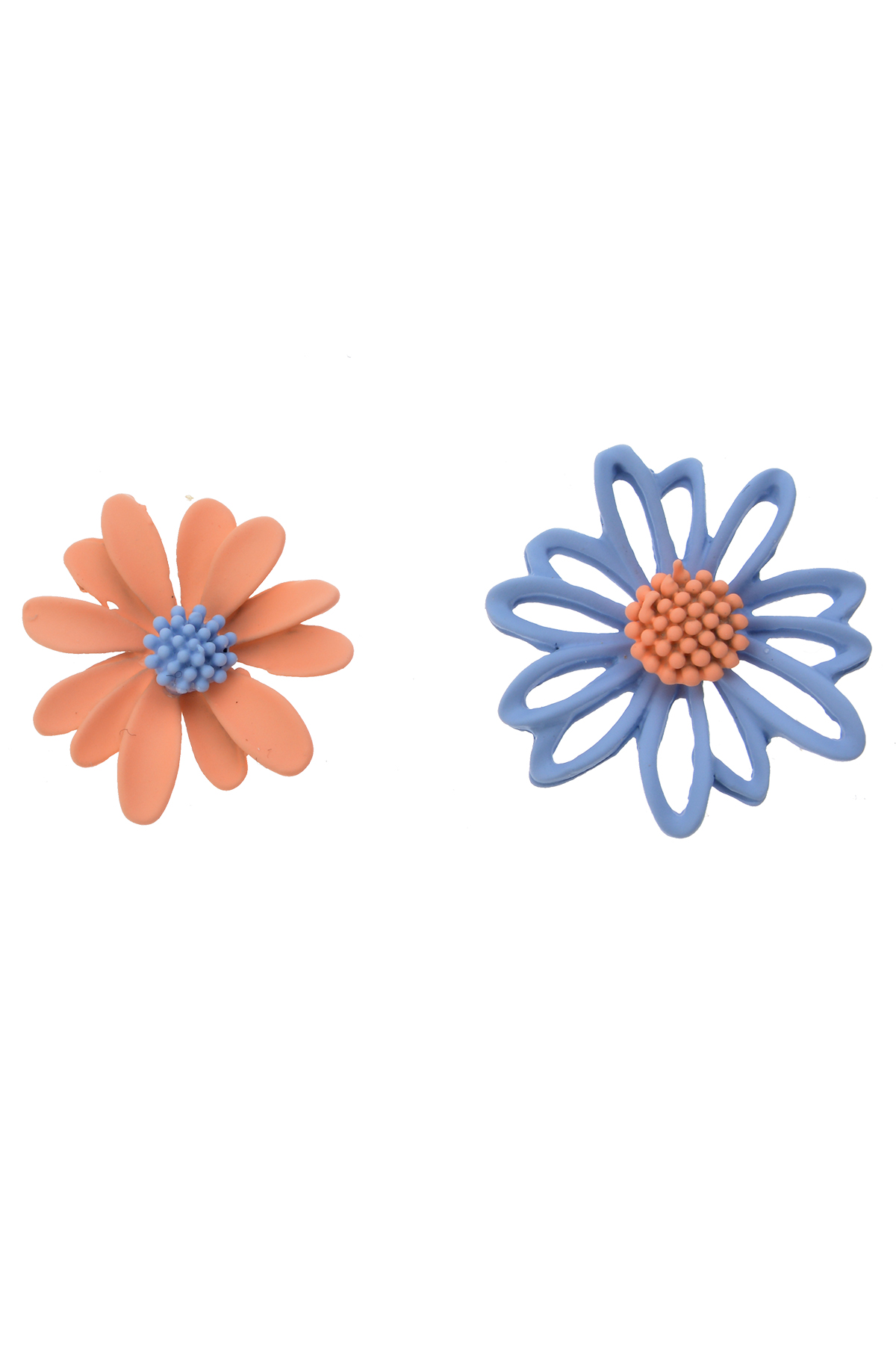 Pembe Mavi Papatya Küpe