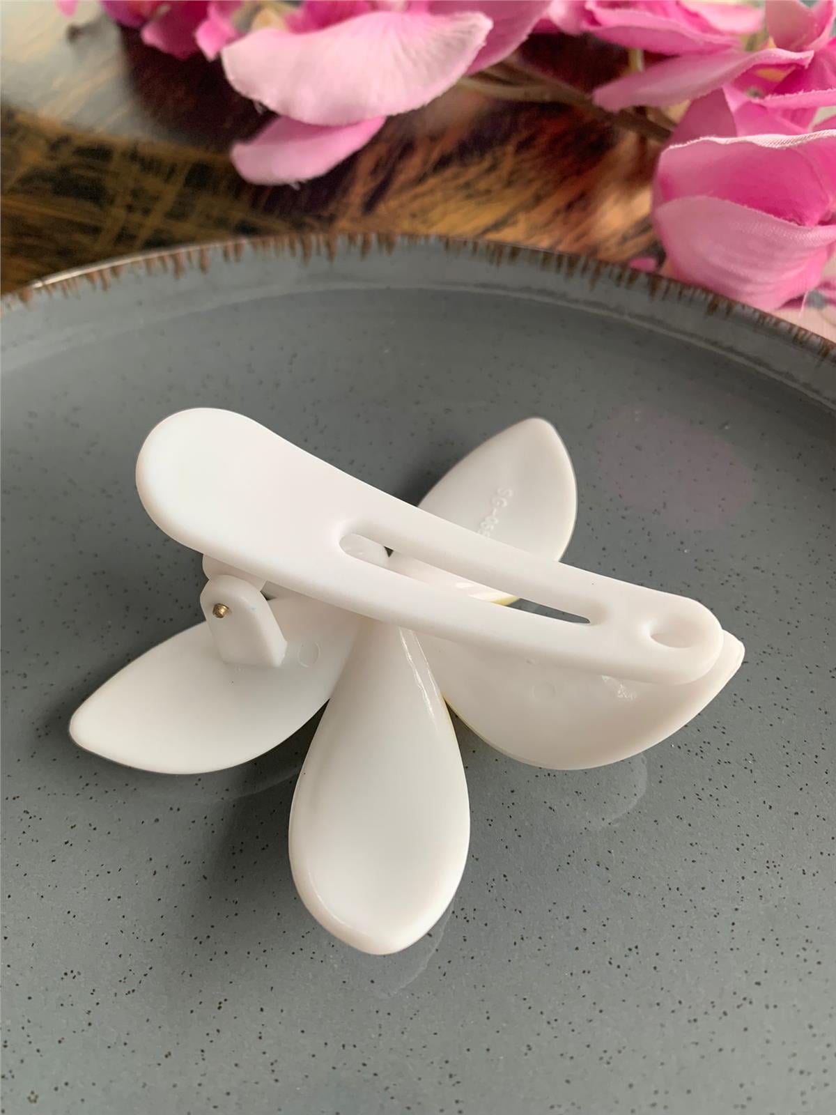 Plumeria Çiçeği Pens Toka