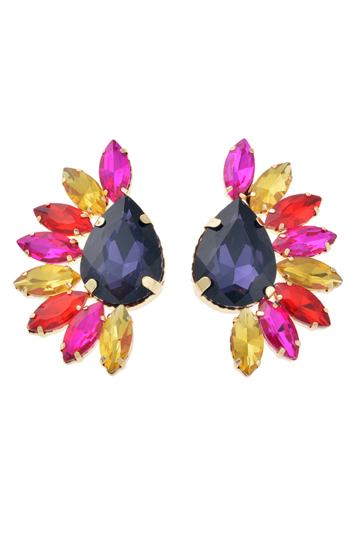 Renkli Taşlı Küpe