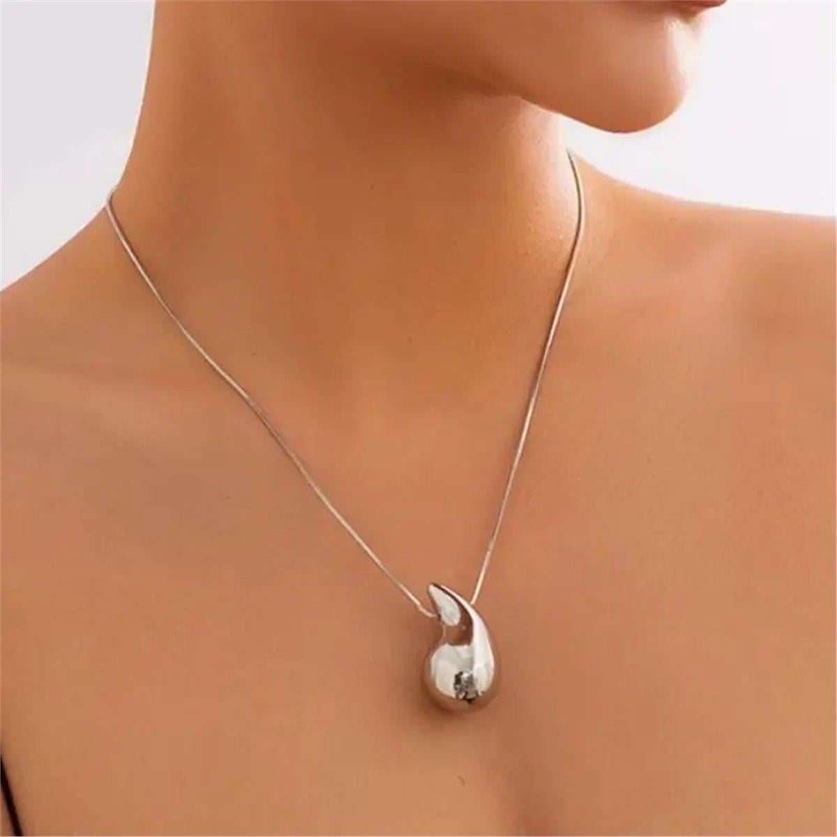 Silver Damlalı Kolye
