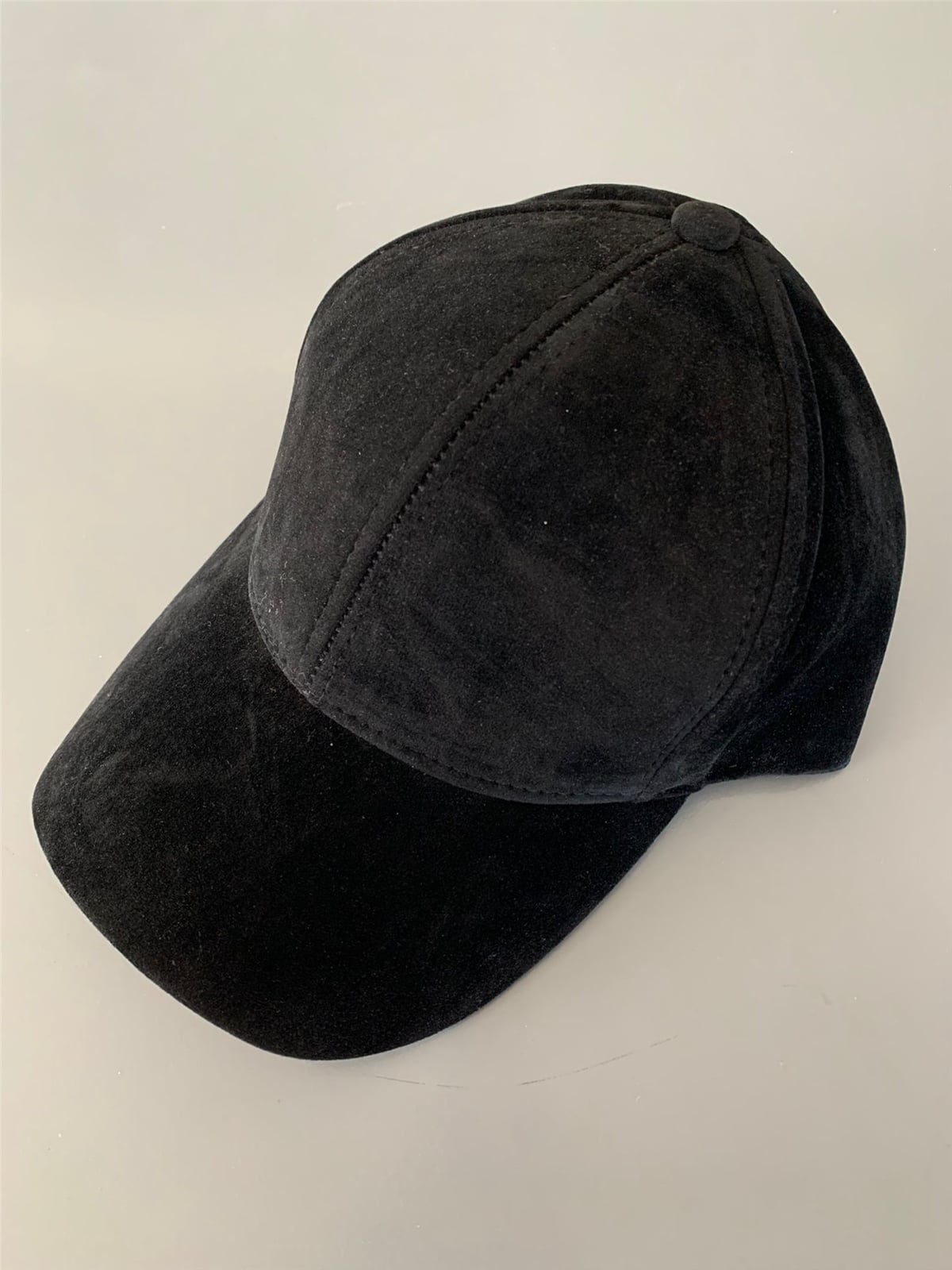 Siyah Suet Cap Şapka