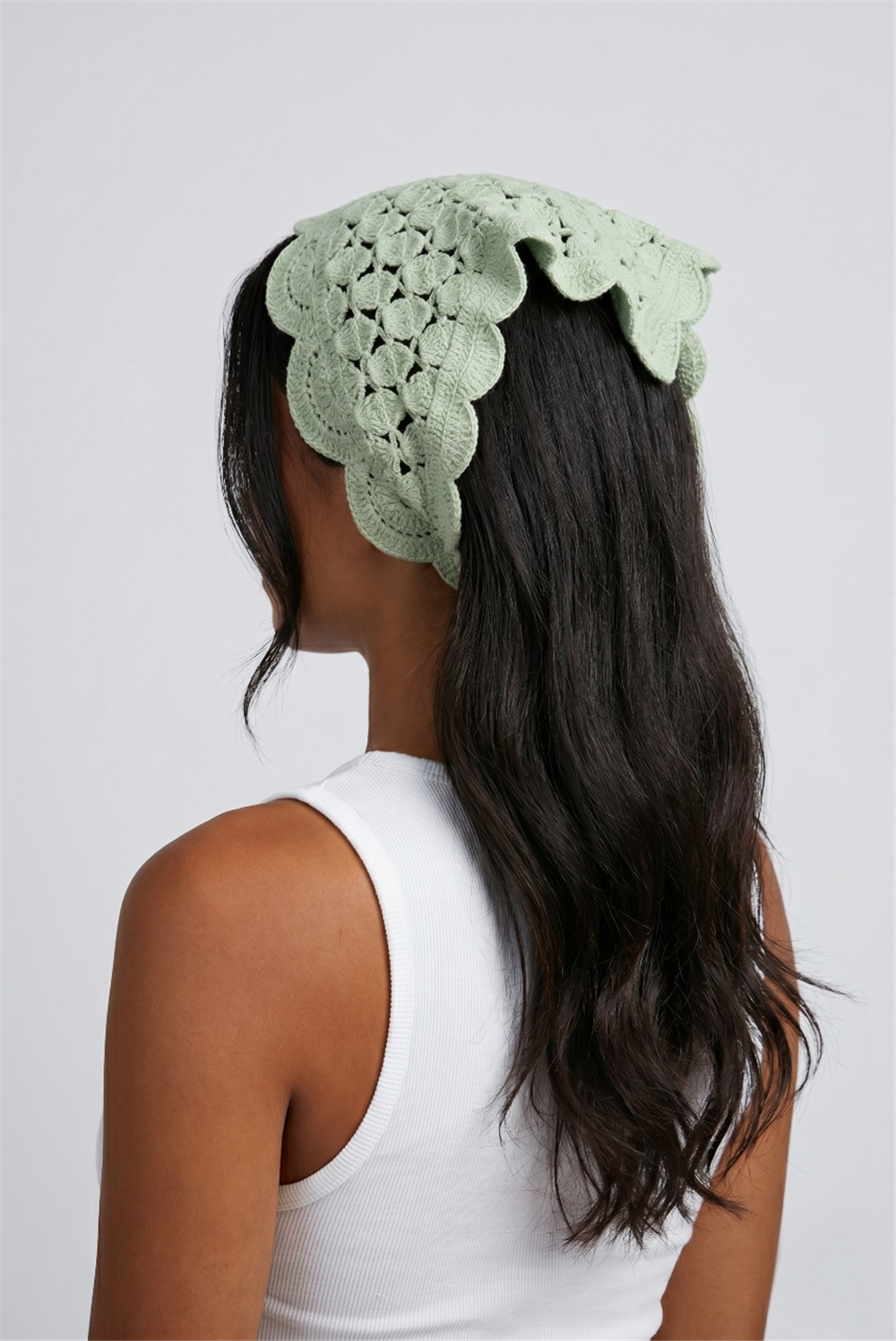 Turuncu Çıtır Çiçekli Tül Scrunchie Toka
