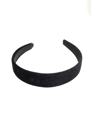 Siyah Düz Kadife Taç