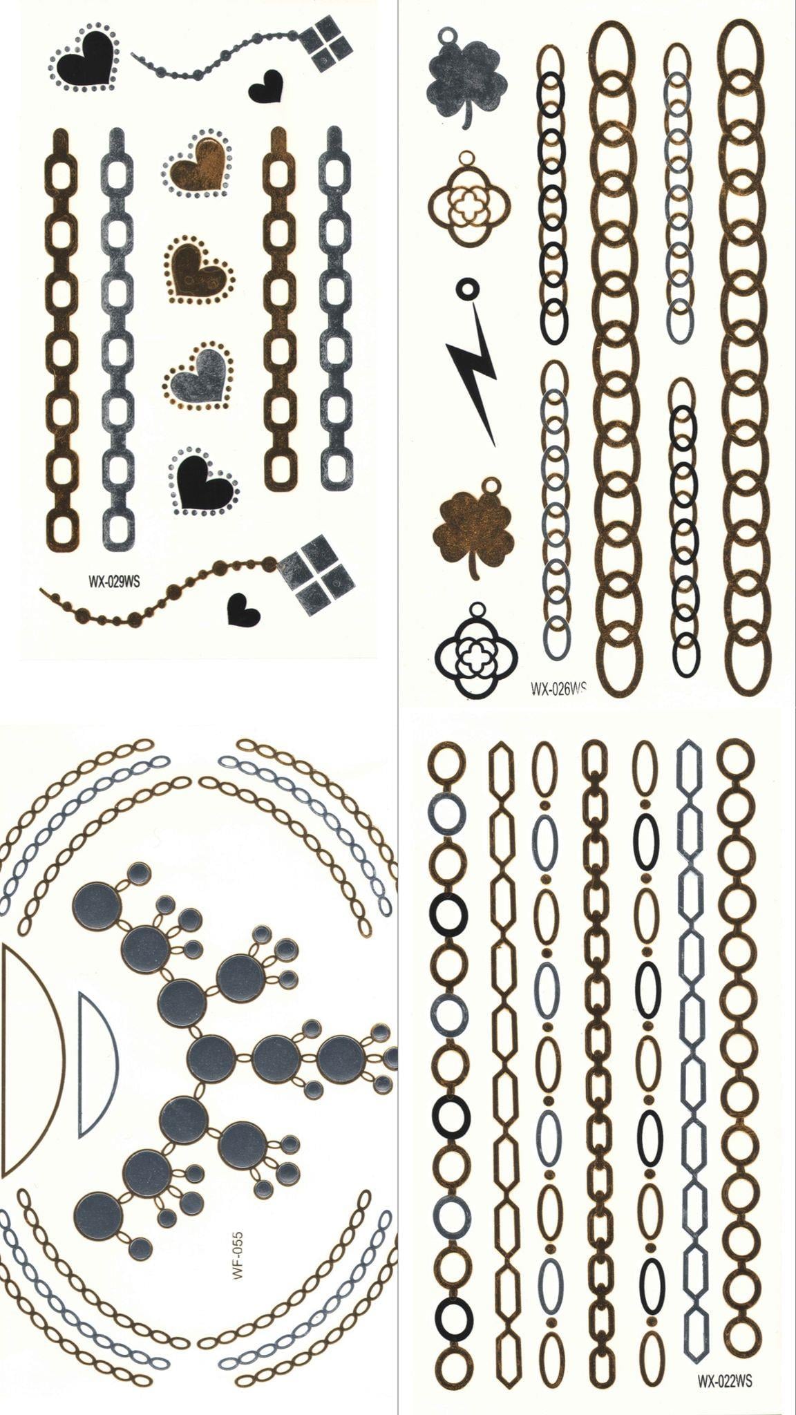 4 Lü Karma Geçici Dövme-1