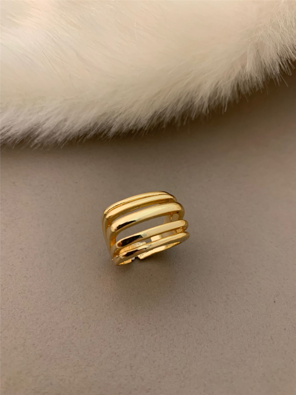 5 Sıralı Kalın Bombeli Yüzük