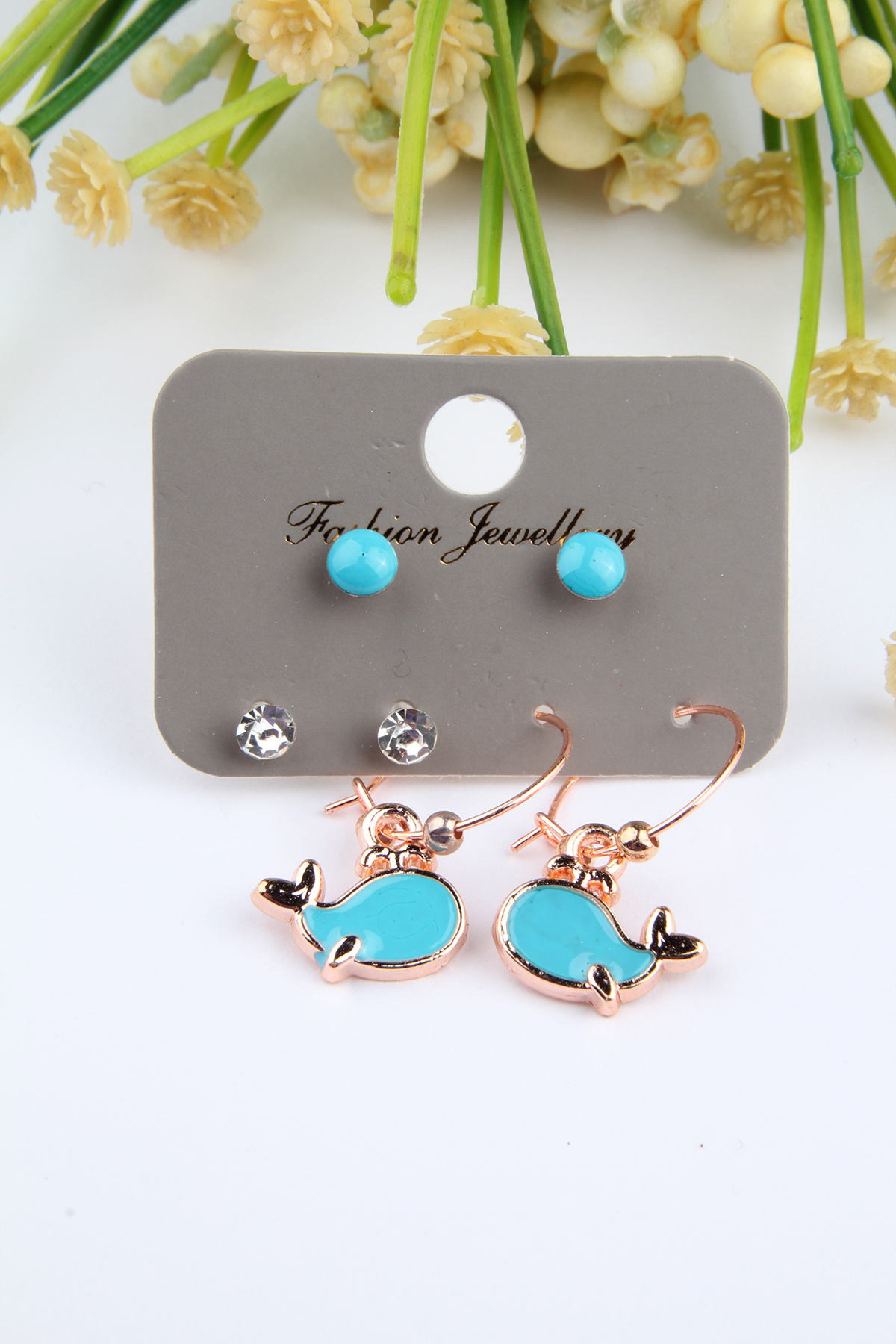 6lı Balık Küpe Seti