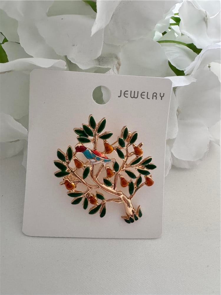 Ağaçtaki Kuş Broş