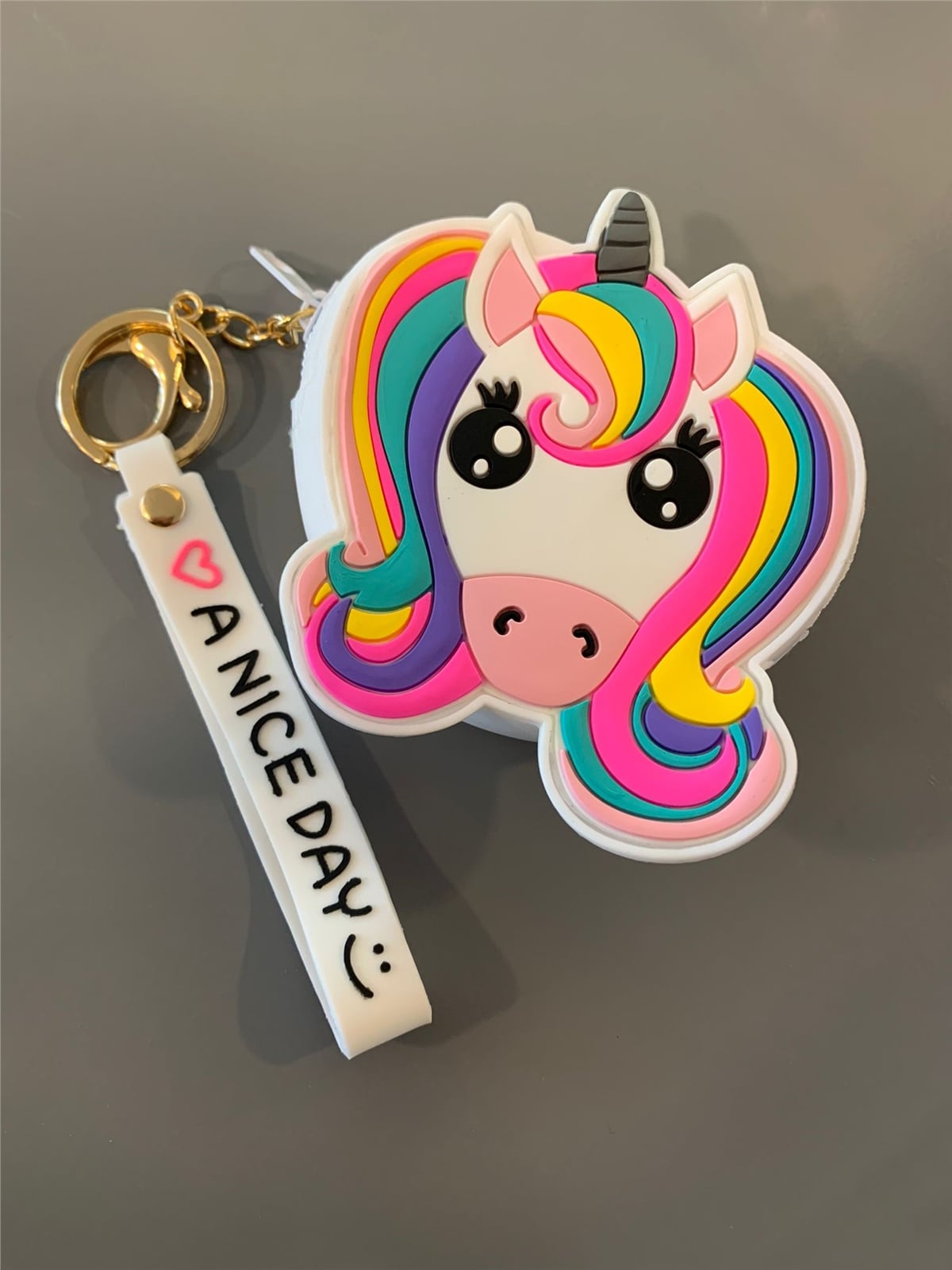 Beyaz Unicorn Mini Çanta Aksesuar Cüzdan