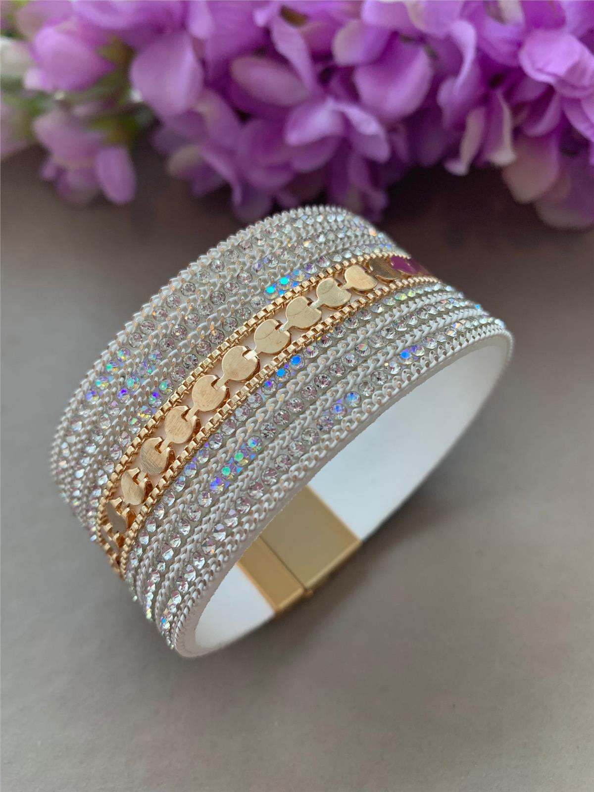 Ekru Gold Mıknatıslı Bileklik