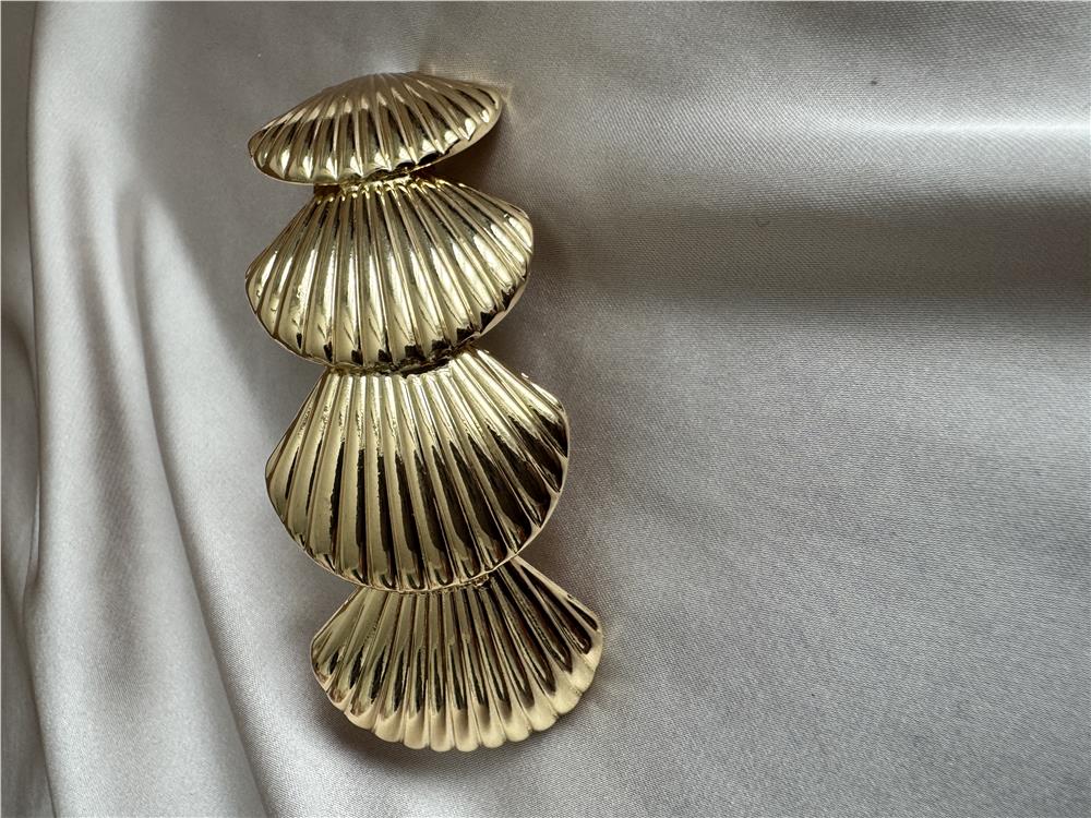 Gold Midye Büyük Otomatik Toka