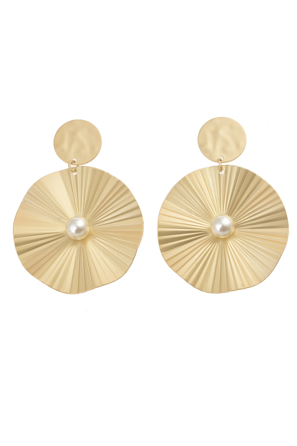 İncili Gold Küpe