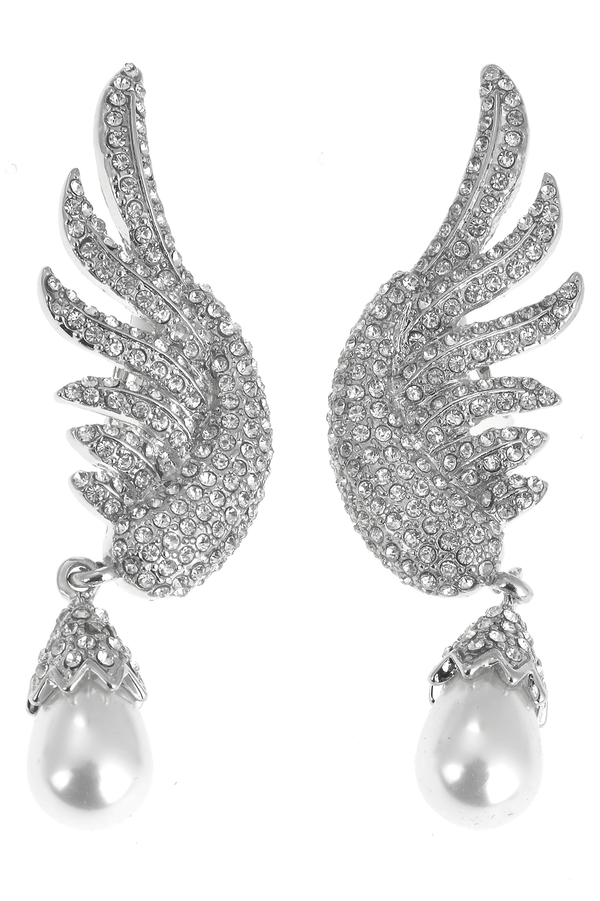 İncili Silver Kanat Küpe