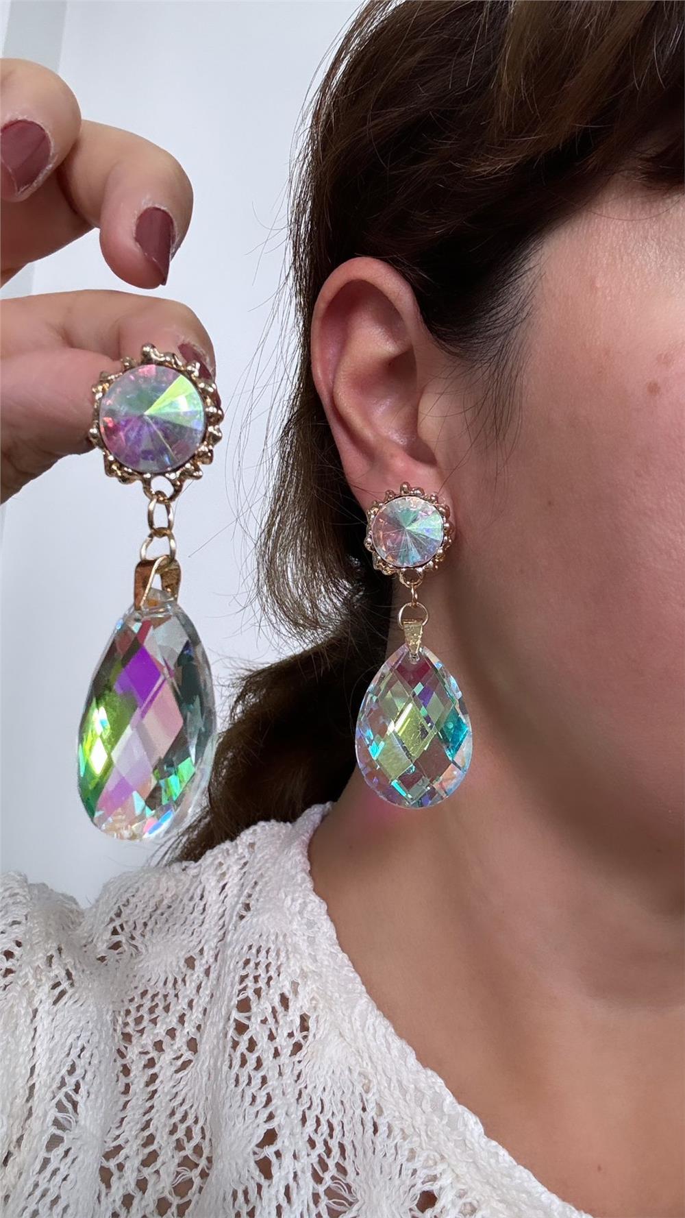 Janjanlı Damla Küpe