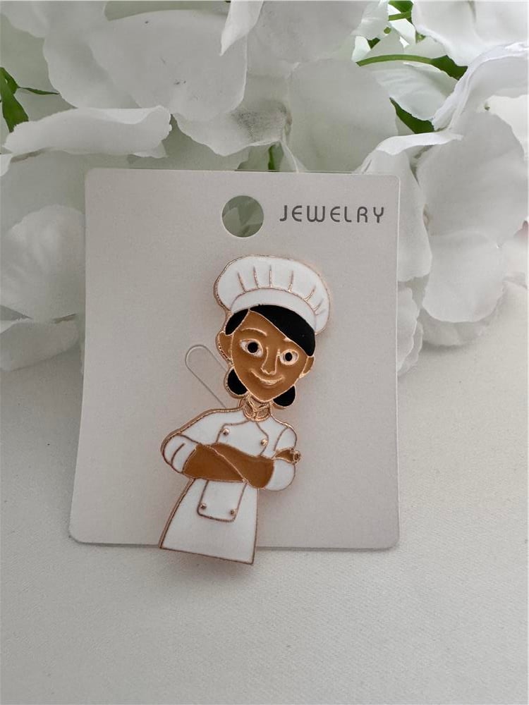 Kadın Aşçı Şef Pastacı Broş