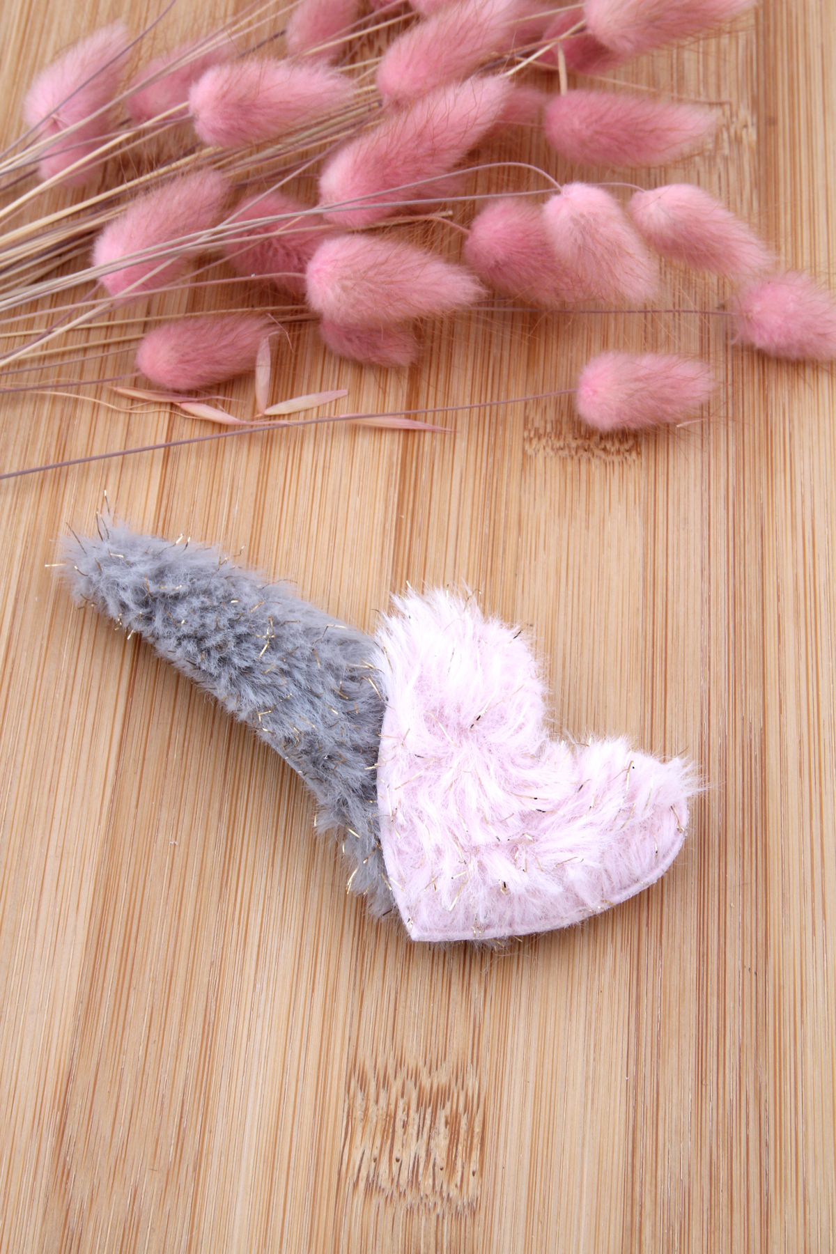Kalpli Çıtçıt Peluş Toka