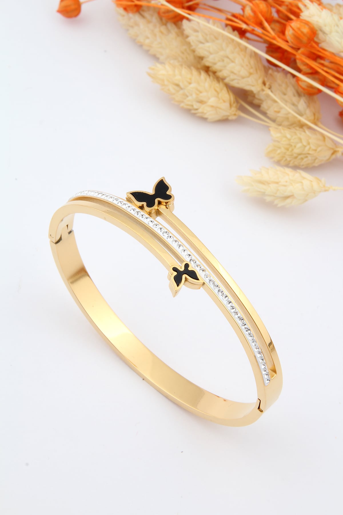 Kelebekli Çelik Bileklik