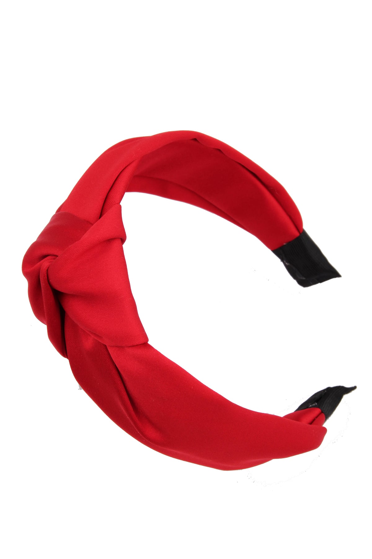 Kırmızı Düğümlü Saten Taç