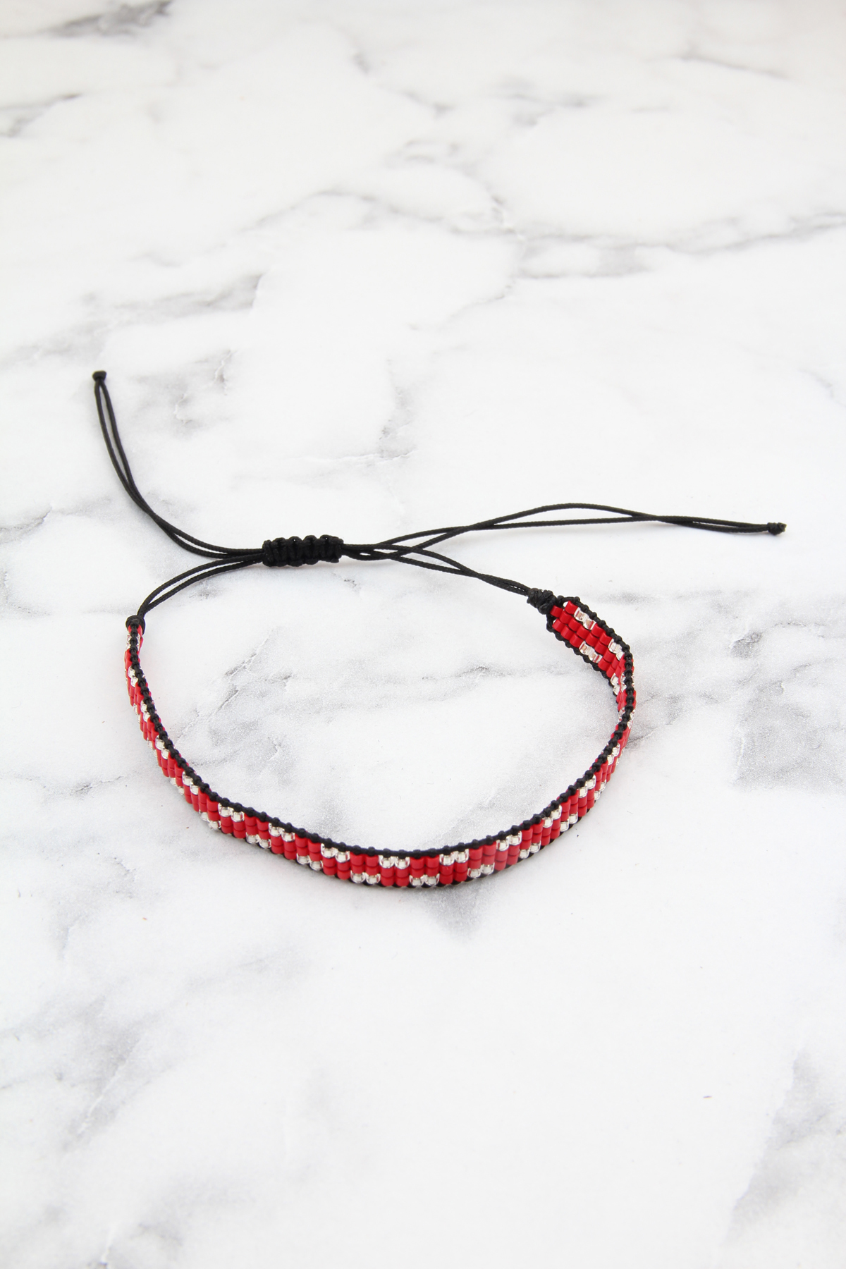 Kırmızı Miyuki Bileklik