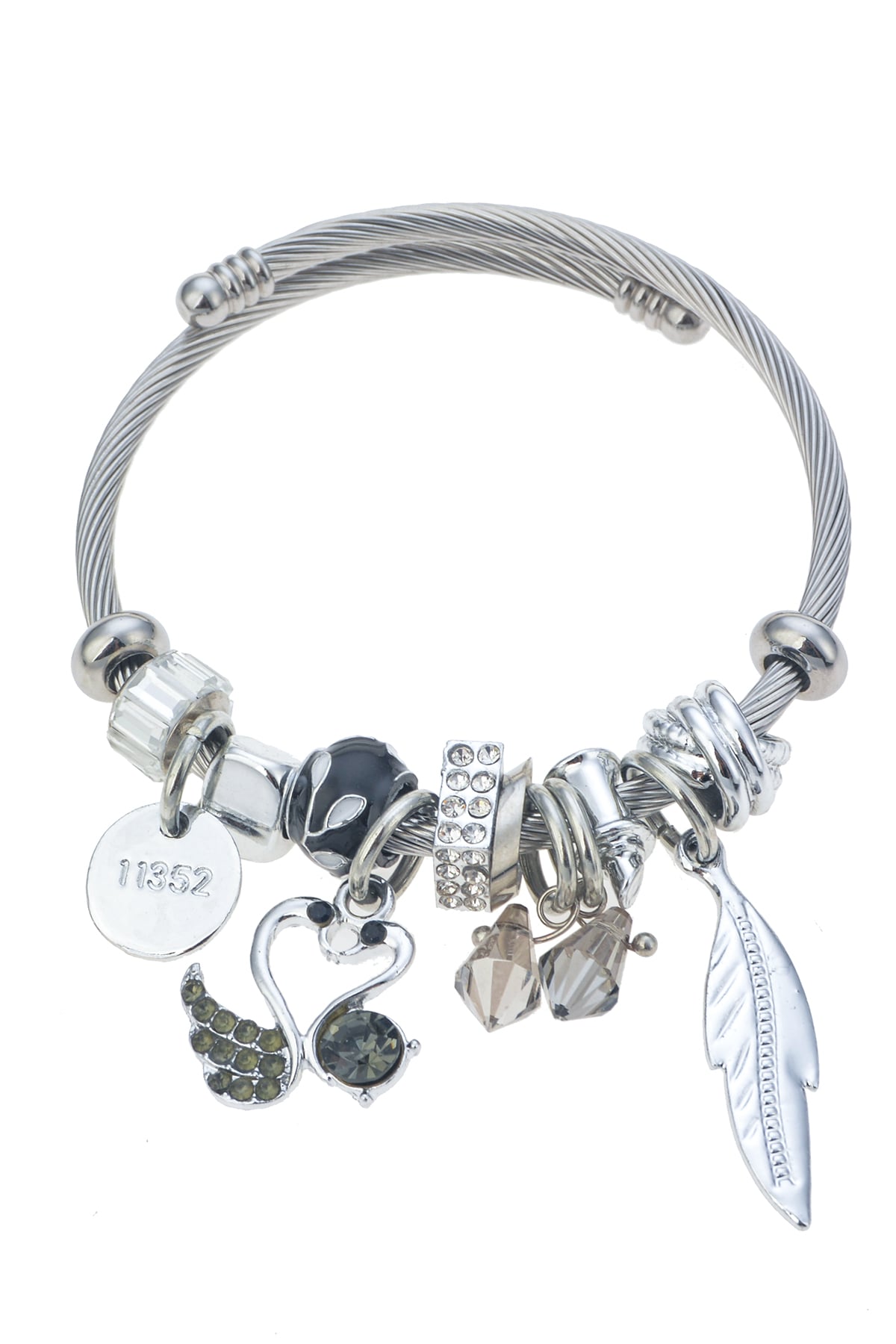 Kuğu Figürlü Silver Bileklik