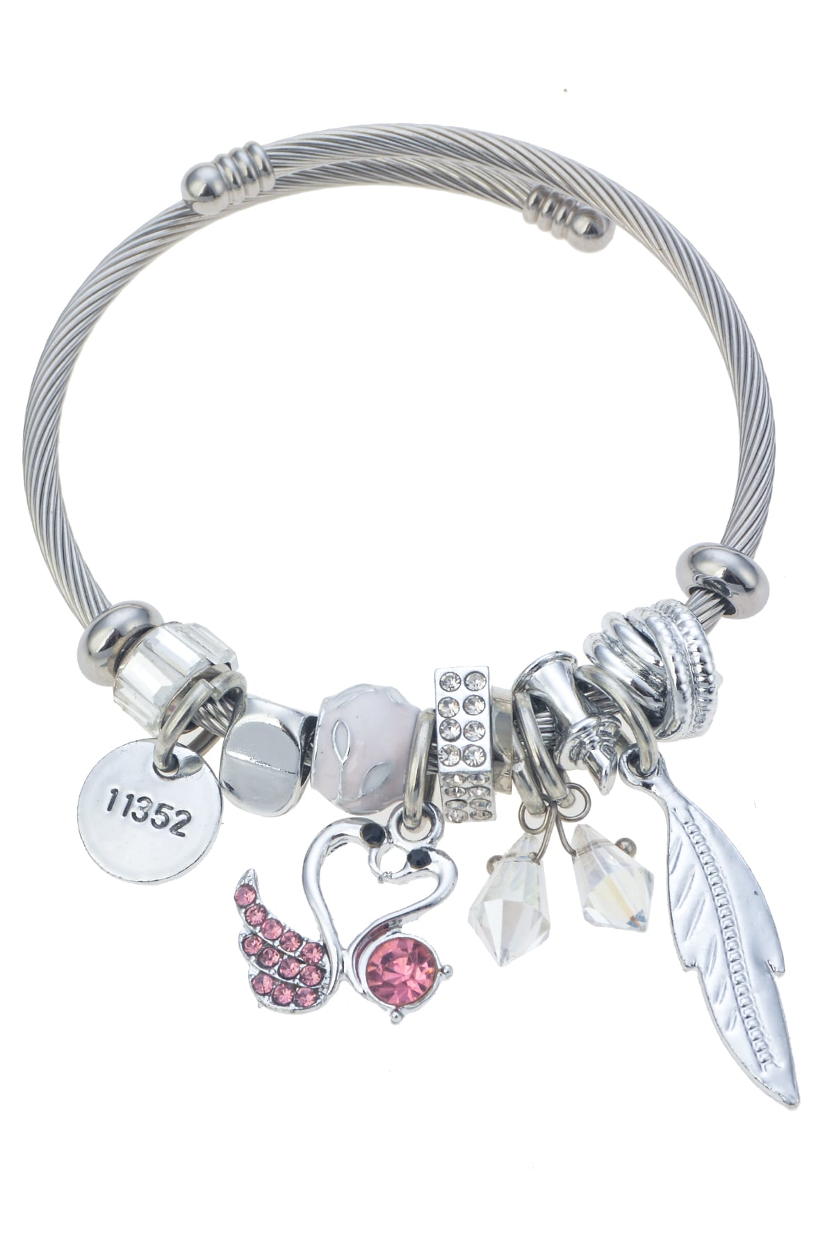 Kuğu Figürlü Silver Bileklik