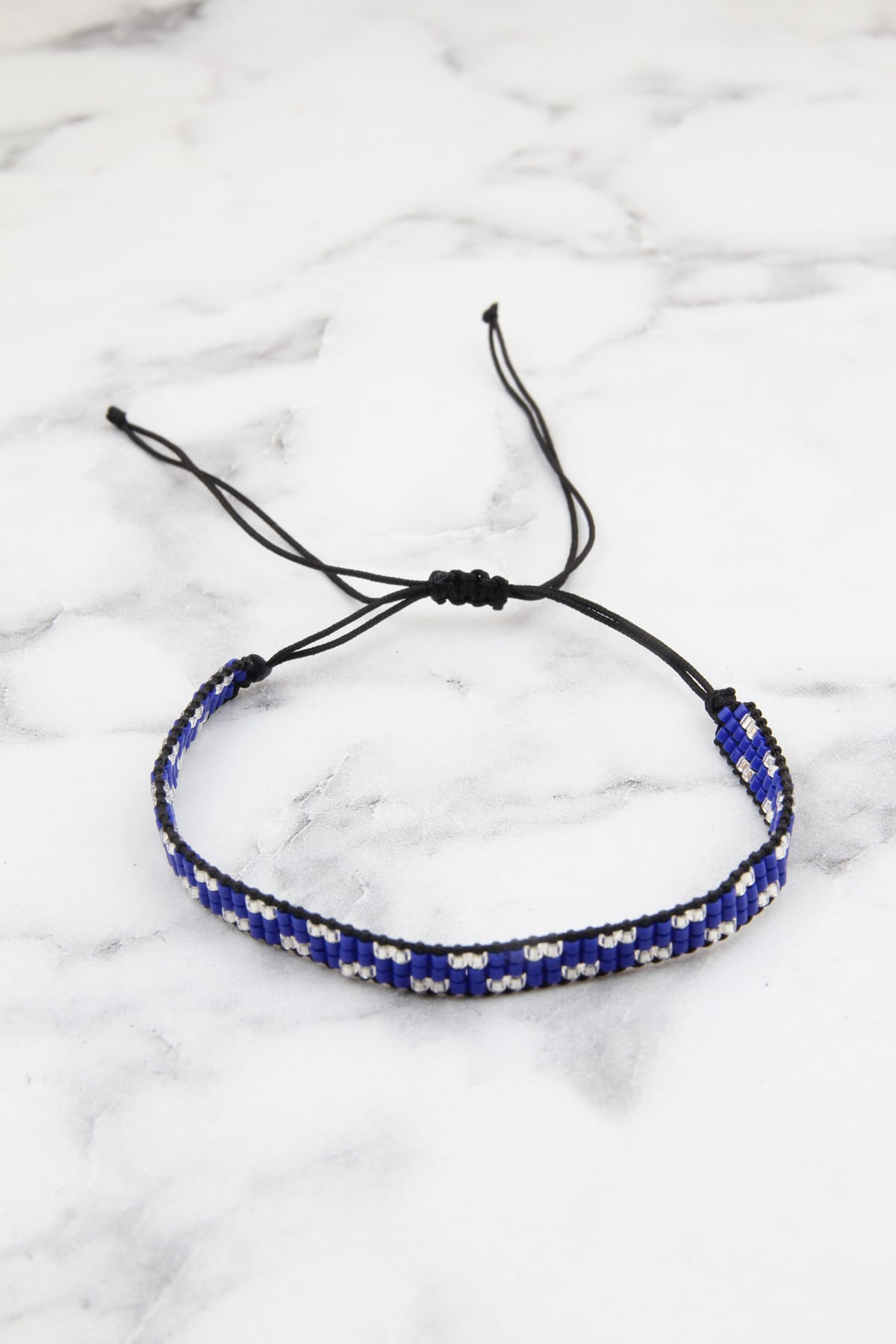 Lacivert Miyuki Bileklik