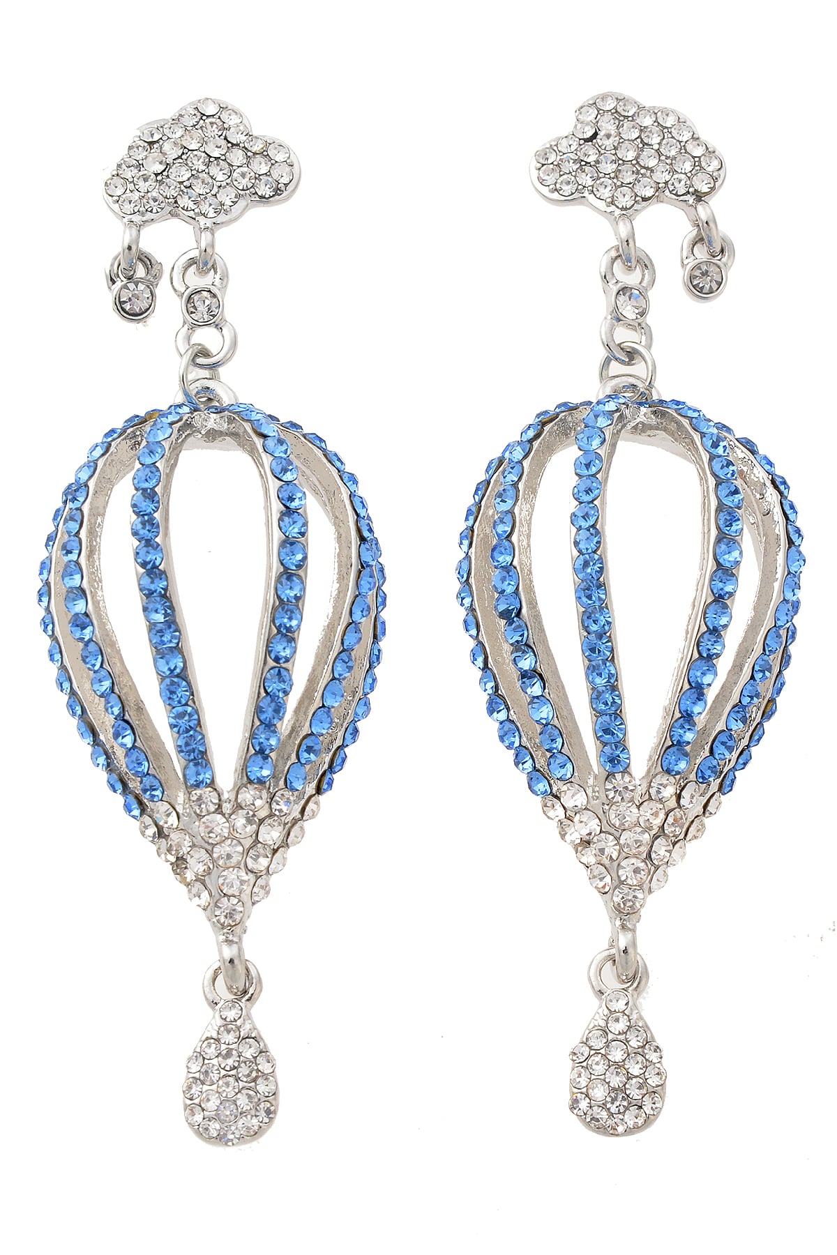 Mavi Balon Ve Bulut Küpe