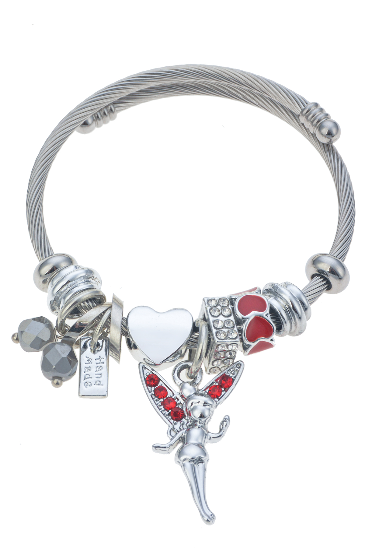 Melek Figürlü Silver Bileklik