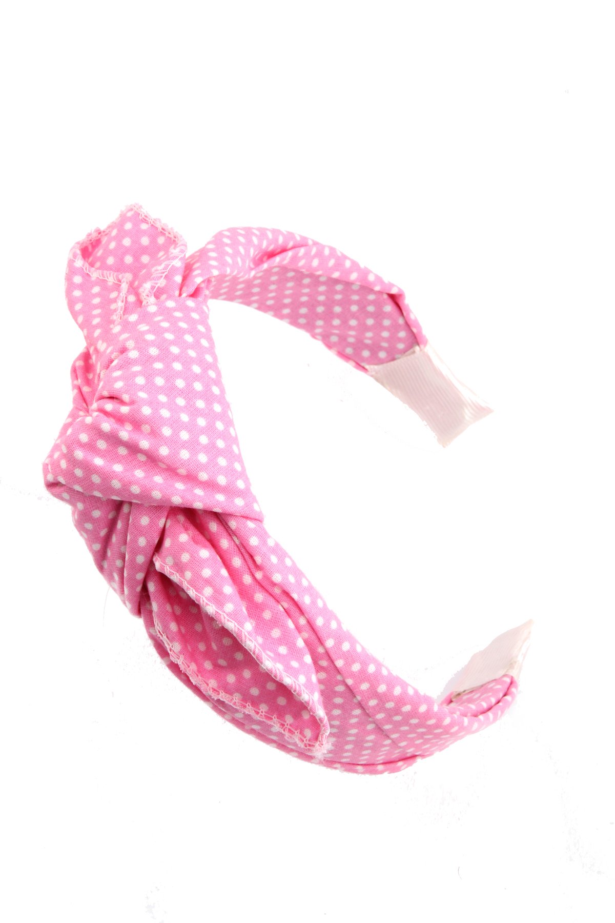 Pembe Puantiyeli Fiyonklu Taç