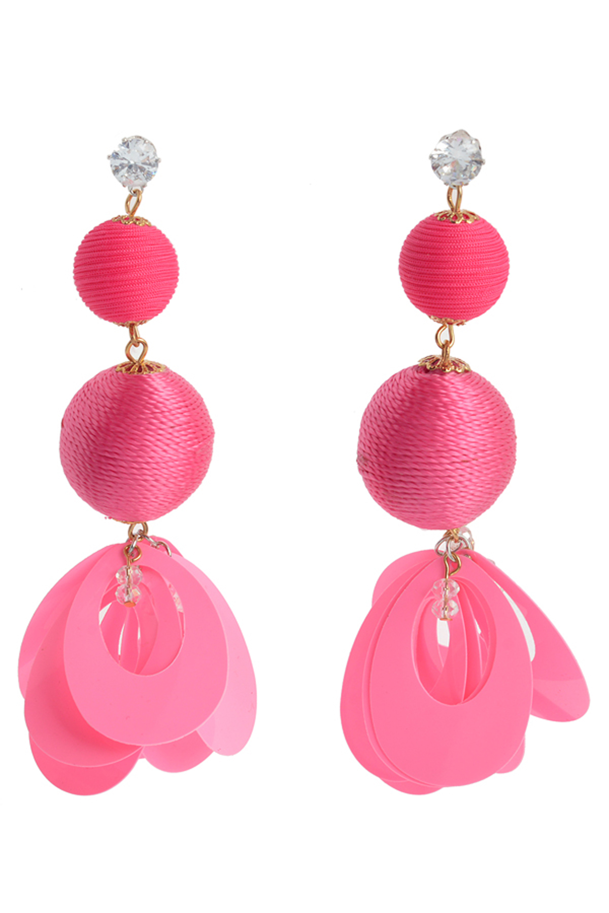 Pembe Toplu Küpe