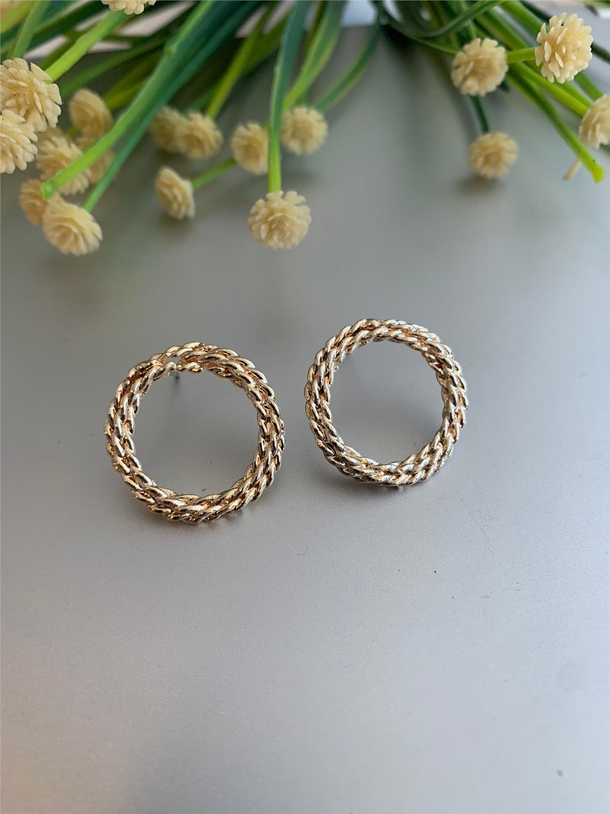 Sarmal Zincir Daire Küpe