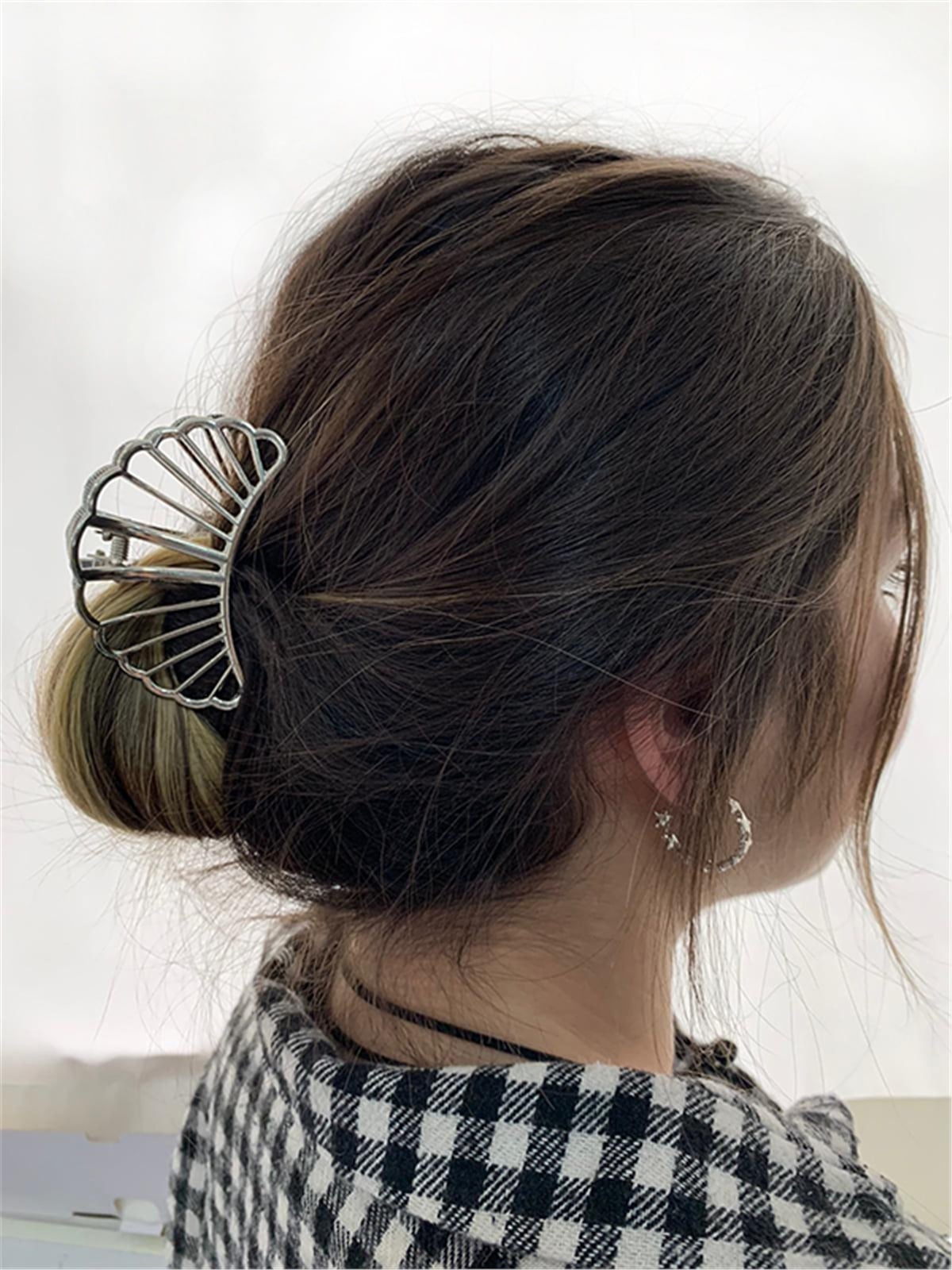 Silver Renk Midye Mandal Toka