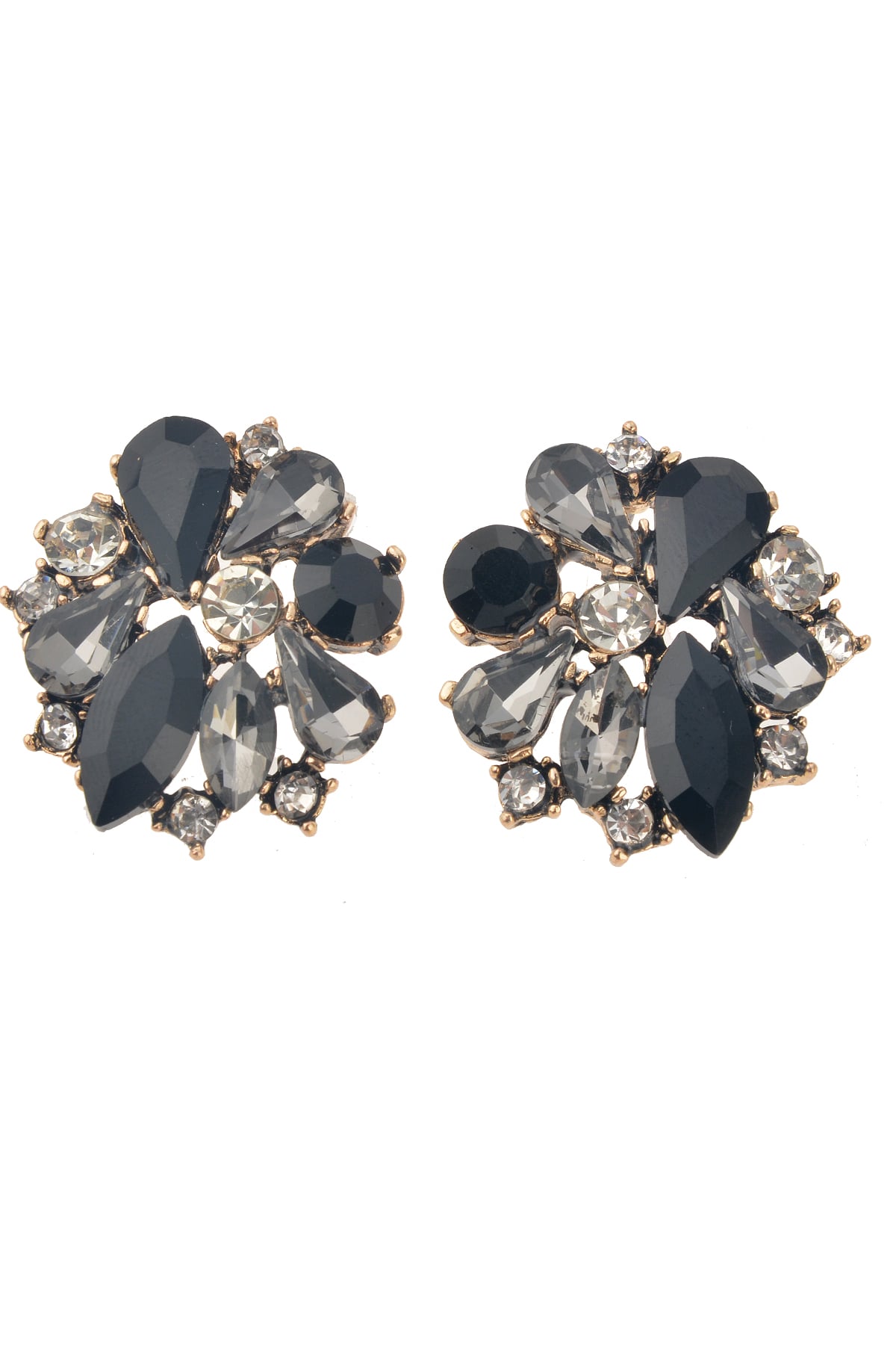 Siyah Kristalli Küpe