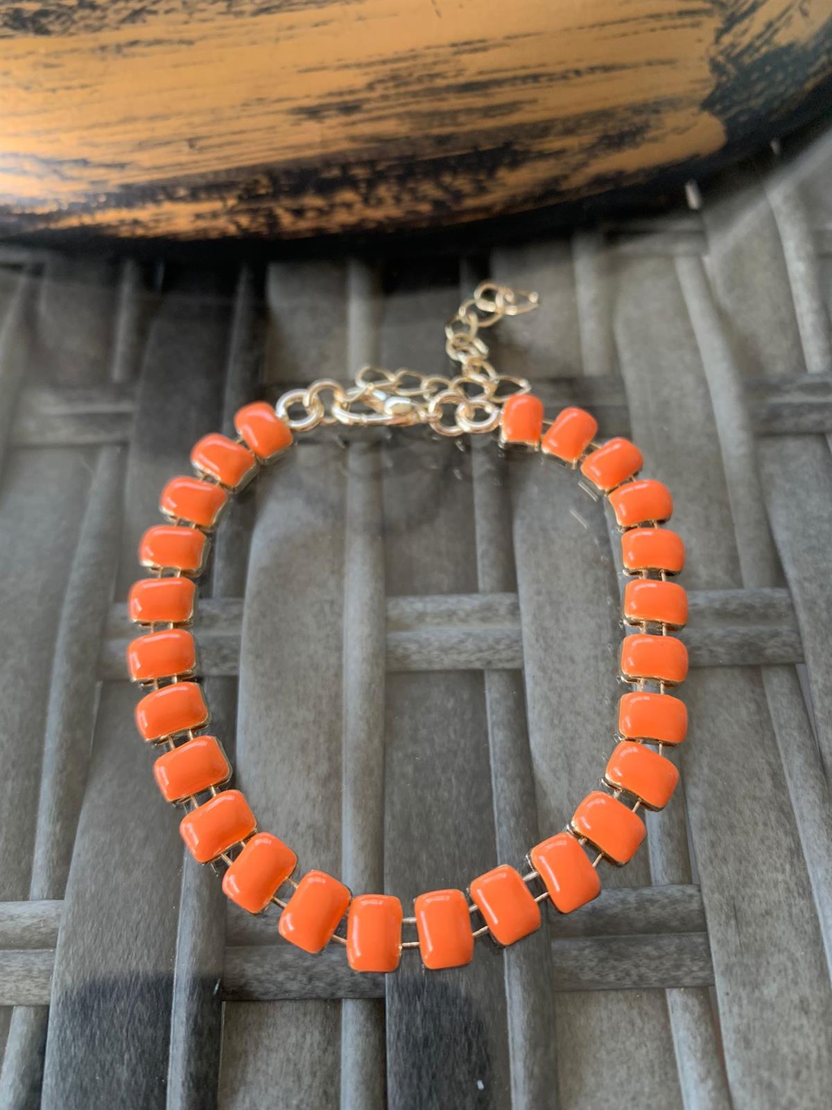 Turuncu Mineli Bileklik