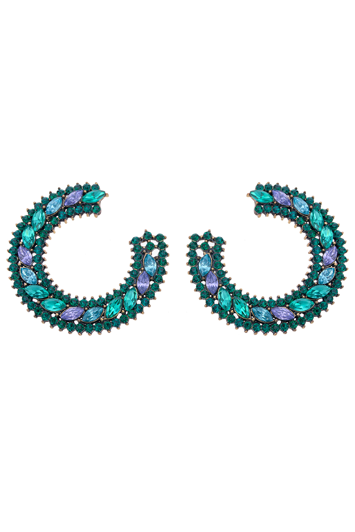 Yeşil Taşlı Küpe