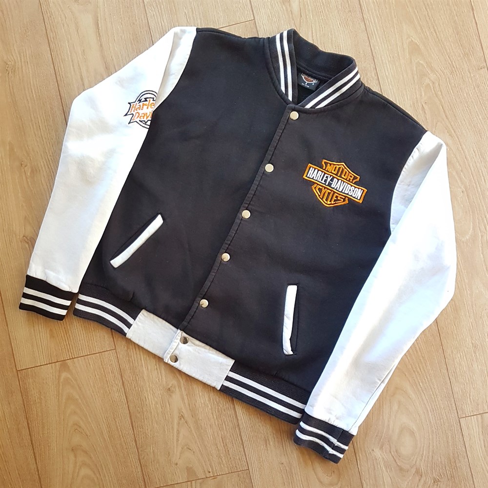 Harley davidson vintage unisex 90s college sweat jacket