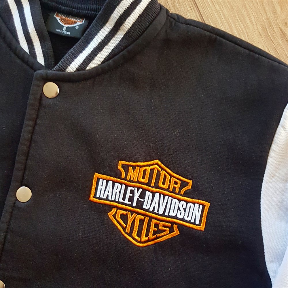 Harley-davidson vintage unisex 90s college sweat jacket